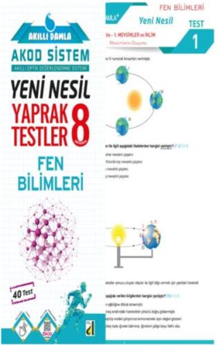 Akıllı Damla Fen Bilimleri Yeni Nesil Yaprak Testler - 8. Sınıf | Kita