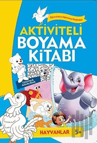 Aktiviteli Boyama Kitabı 5 Yaş - Hayvanlar Mavi Kitap | Kitap Ambarı