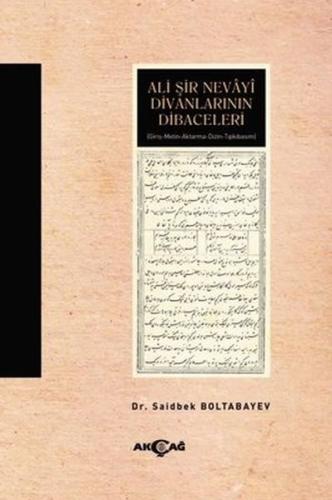 Ali Şir Nevayi Divanlarının Dibaceleri | Kitap Ambarı