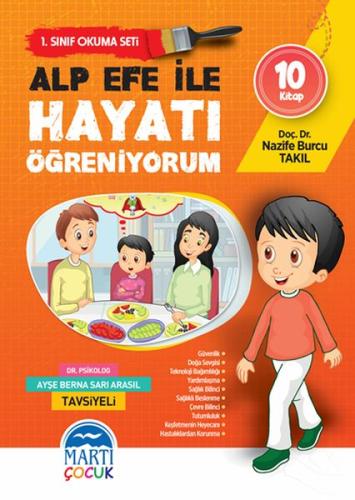 Alp Efe ile Hayatı Öğreniyorum - 1. Sınıf Okuma Seti (10 Kitap Takım) 