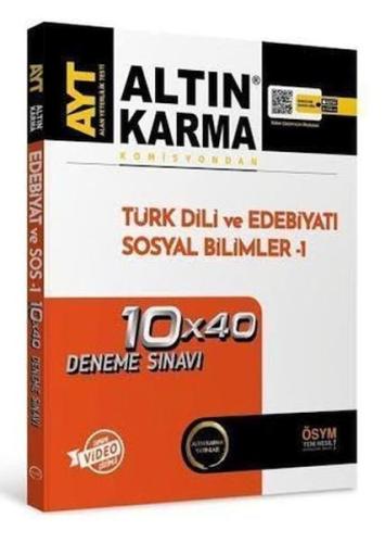 AYT Edebiyat Sosyal Bilimler 1 Deneme 10x40 | Kitap Ambarı