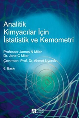 Analitik Kimyacılar için İstatistik ve Kemometri | Kitap Ambarı