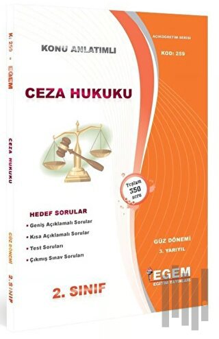 AÖF Ceza Hukuku Konu Anlatımlı Soru Bankası (259) | Kitap Ambarı