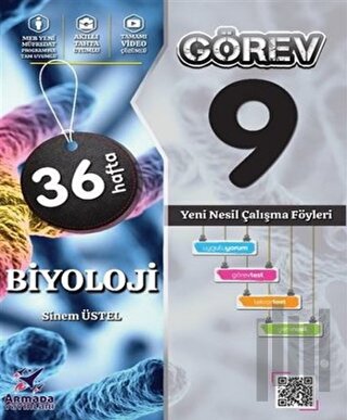 Armada 9. Sınıf Görev Biyoloji Yeni Nesil Çalışma Föyleri | Kitap Amba