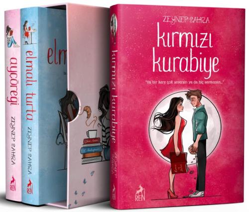 Ayçöreği - Elmalı Turta - Kırmızı Kurabiye Seti - 3 Kitap Takım | Kita