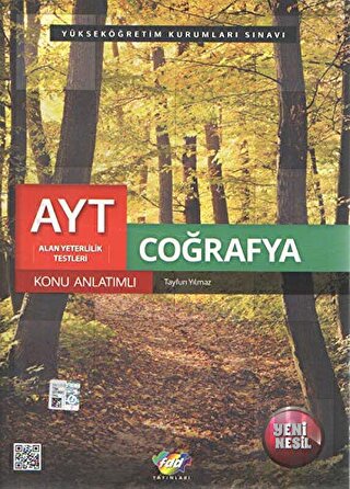 AYT Coğrafya Alan Konu Anlatımlı | Kitap Ambarı