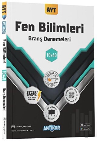 AYT Fen Bilimleri 10x40 Branş Denemeleri | Kitap Ambarı