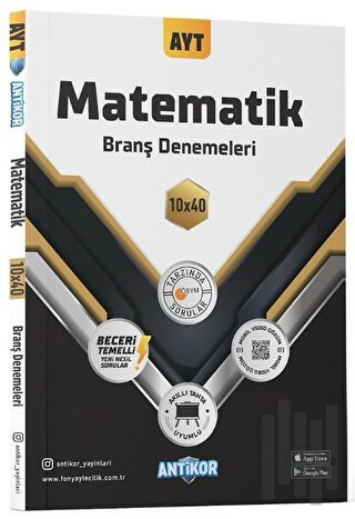 AYT Matematik 10x40 Branş Denemeleri | Kitap Ambarı