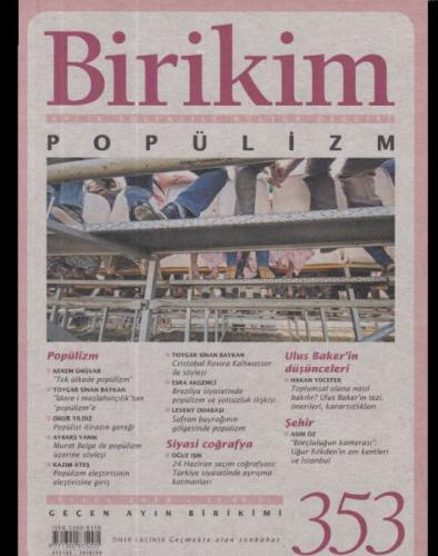 Birikim Aylık Sosyalist ve Kültür Dergisi Sayı : 353 | Kitap Ambarı