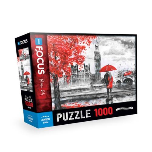 Blue Focus 1000 Parça Puzzle London | Kitap Ambarı