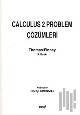 Calculus 2 Problem Çözümleri | Kitap Ambarı