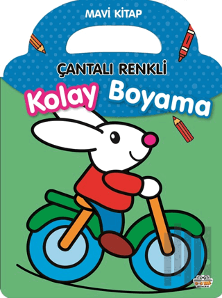 Çantalı Renkli Kolay Boyama- Mavi Kitap | Kitap Ambarı