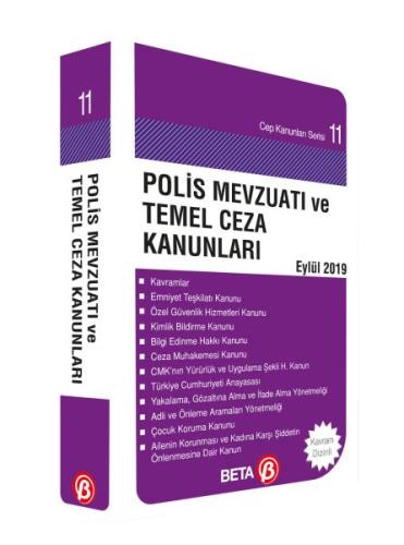 Polis Mevzuatı ve Temel Ceza Kanunları Eylül 2019 | Kitap Ambarı