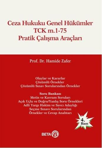 Ceza Hukuku Genel Hükümler TCK m.1-75 Pratik Çalışma Araçları | Kitap 