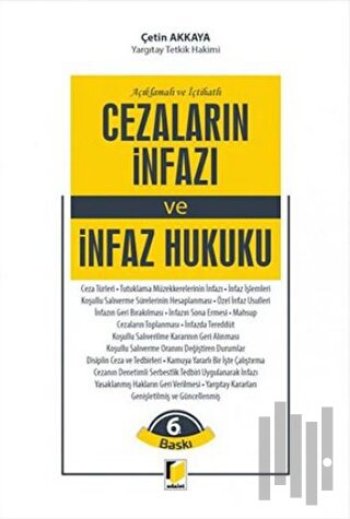 Cezaların İnfazı ve İnfaz Hukuku (Ciltli) | Kitap Ambarı