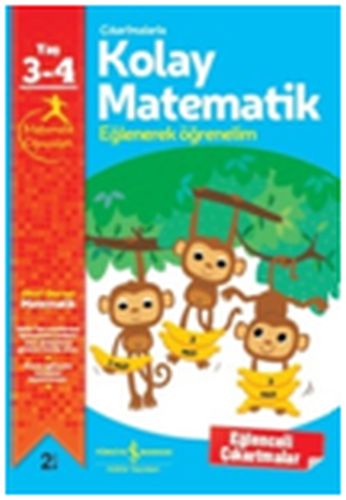 Çıkartmalarla Kolay Matematik 3-4 Yaş | Kitap Ambarı