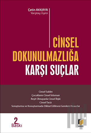 Cinsel Dokunulmazlığa Karşı Suçlar | Kitap Ambarı