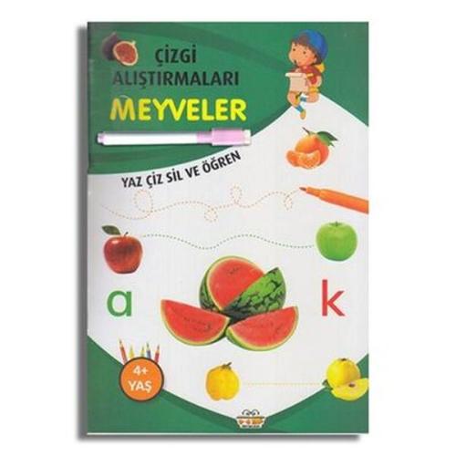 Meyveler - Çizgi Alıştırmaları | Kitap Ambarı