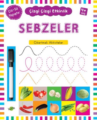 Sebzeler 4 Yaş ve Üstü - Çizgi Çizgi Etkinlik | Kitap Ambarı