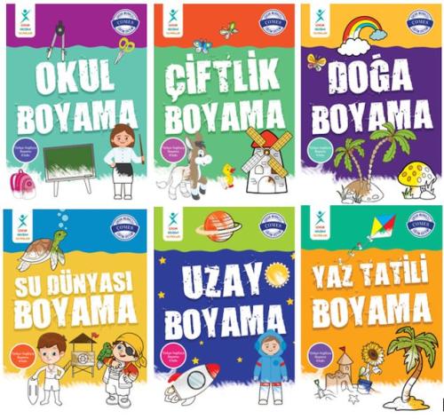 Çocuk Gelişimi Türkçe İngilizce Boyama Seti - 6 Kitap | Kitap Ambarı