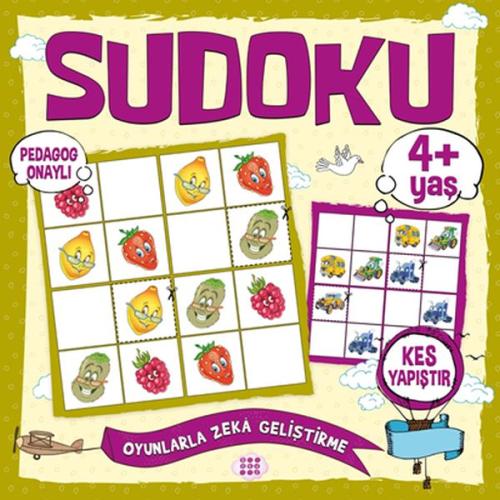 Çocuklar İçin Sudoku Kes Yapıştır (4+ Yaş) | Kitap Ambarı