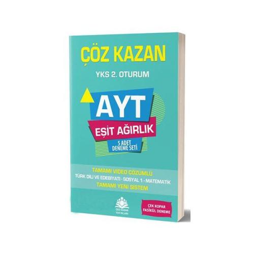 Çöz Kazan AYT Eşit Ağırlık 5 li Deneme Sınavı (Yeni) | Kitap Ambarı