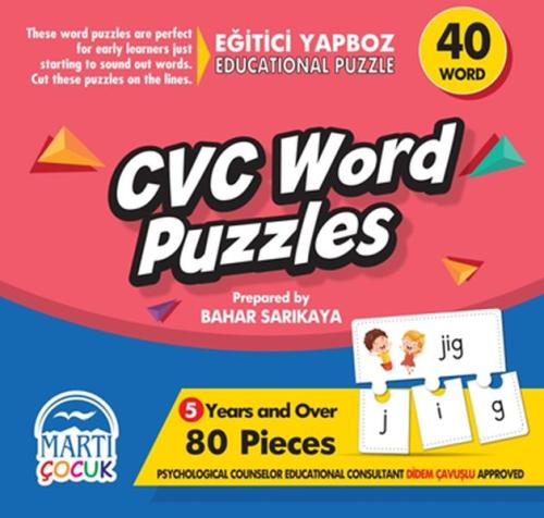 Cvc Word Puzzles - Eğitici Yapboz | Kitap Ambarı