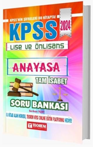 KPSS Lise Ön Lisans Tam İsabet Anayasa Soru Bankası (Ciltli) | Kitap A