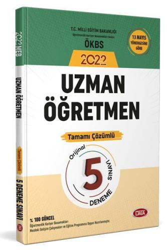 Data 2022 Uzman Öğretmen Tamamı Çözümlü 5 Deneme Sınavı | Kitap Ambarı