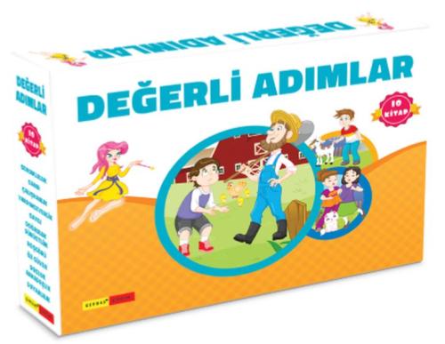 2 ve 3. Sınıflar için Değerli Adımlar Serisi Seti - 10 Kitap Takım | K