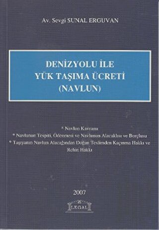 Denizyolu ile Yük Taşıma Ücreti (Navlun) | Kitap Ambarı