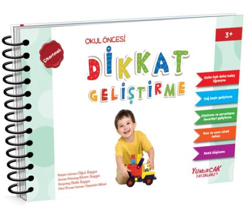 Dikkat Geliştirme - Okul Öncesi (3 Yaş) | Kitap Ambarı