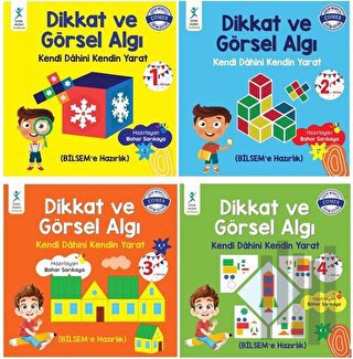 Dikkat ve Görsel Algı Evde Eğitim Seti - 4 Kitap | Kitap Ambarı