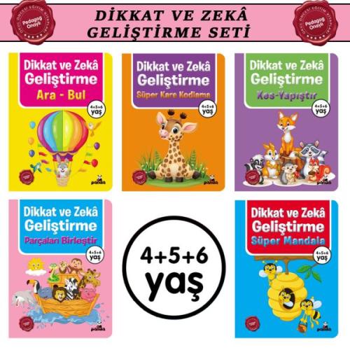 4+5+6 Yaş Dikkat ve Zeka Geliştirme Seti | Kitap Ambarı