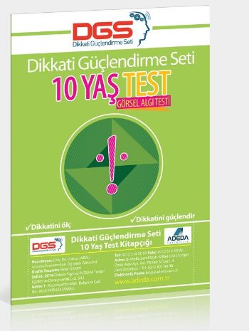 Adeda - DGS Dikkati Güçlendirme Seti 10 Yaş Test Görsel Algı Testi | K