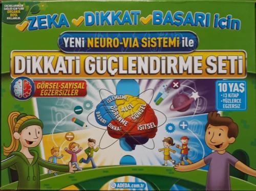 Yeni Neuro-Via Sistemi ile Dikkati Güçlendirme Seti 10 Yaş (3 Kitap) |