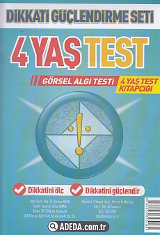 Dikkati Güçlendirme Seti 4 Yaş Test | Kitap Ambarı