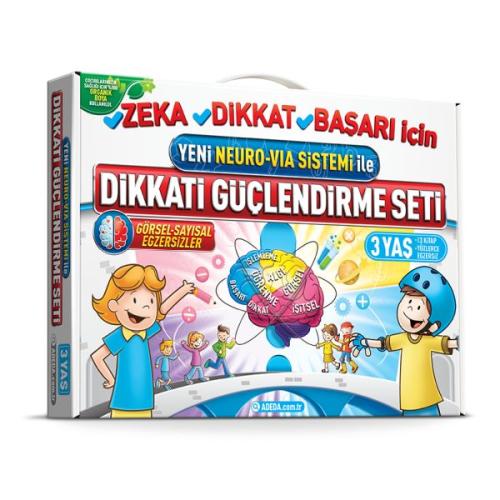 Dikkati Güçlendirme Seti 3 Yaş - Yeni Neoro - Via Sistemi İle | Kitap 