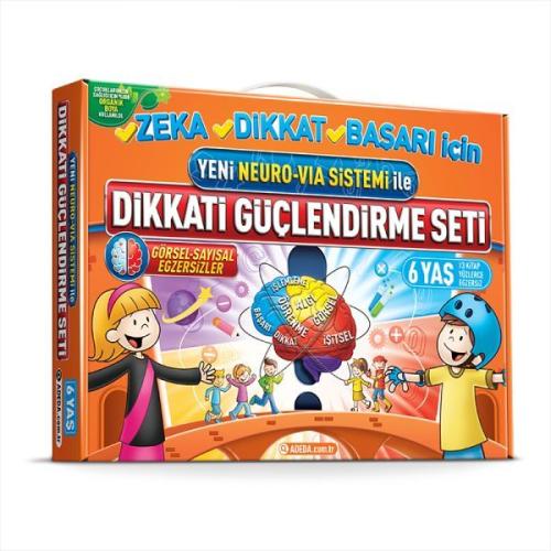 Dikkati Güçlendirme Seti Anasınıfı – 6 Yaş- Neuro-Via | Kitap Ambarı