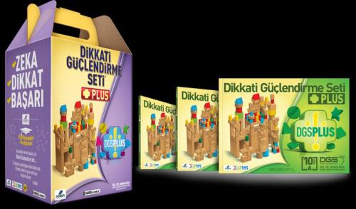 Dikkati Güçlendirme Seti Plus 10 Yaş (3 Kitap+112 Parça Ahşap Karton K