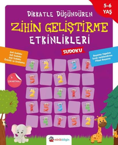 Dikkatle Düşündüren Zihin Geliştirme Etkinlikleri 3 - Sudoku | Kitap A