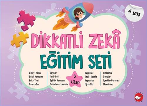 Dikkatli Zeka Eğitim Seti 3. Kitap (4 Yaş) | Kitap Ambarı