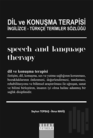 Dil ve Konuşma Terapisi İngilizce Türkçe Terimler Sözlüğü | Kitap Amba