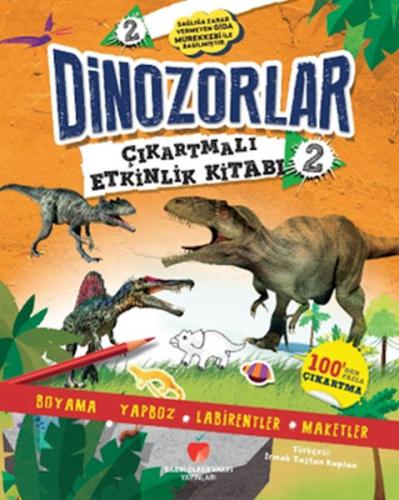 Dinozorlar Çıkartmalı Etkinlik Kitabı 2 | Kitap Ambarı