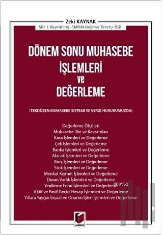 Dönem Sonu Muhasebe İşlemleri ve Değerleme | Kitap Ambarı