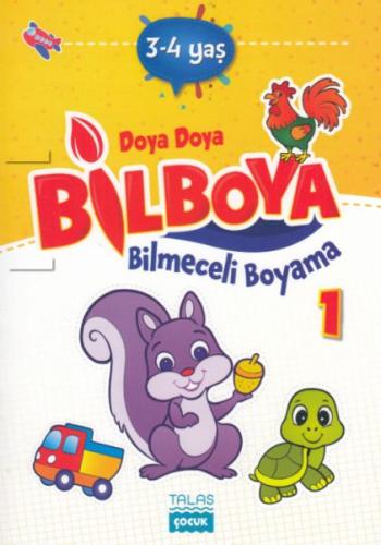 Doya Doya Bil Boya Bilmeceli Boyama 1 (3-4 Yaş) (Ciltli) | Kitap Ambar