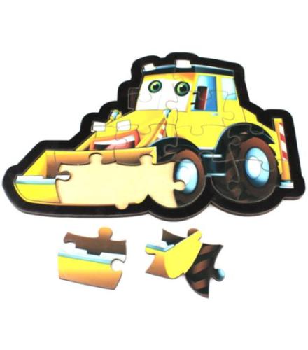 Dozer Puzzle - Ahşap | Kitap Ambarı