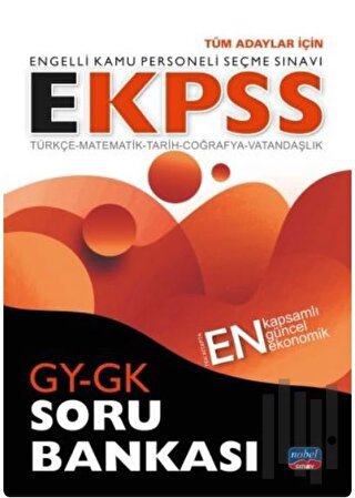 E-KPSS Türkçe-Matematik-Tarih-Vatandaşlık GY-GK Soru Bankası | Kitap A