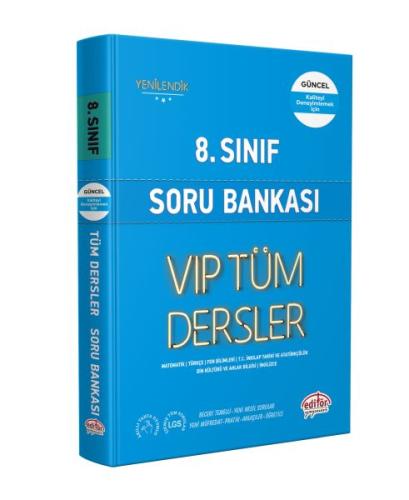 8. Sınıf VIP Tüm Dersler Soru Bankası Mavi Kitap | Kitap Ambarı