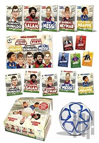 Efsane Futbolcular Kutulu Set (5 Kitap Takım - Futbol Topu Hediyeli) |